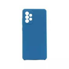 Helmet Case Liquid Silicone Samsung A72, Blue