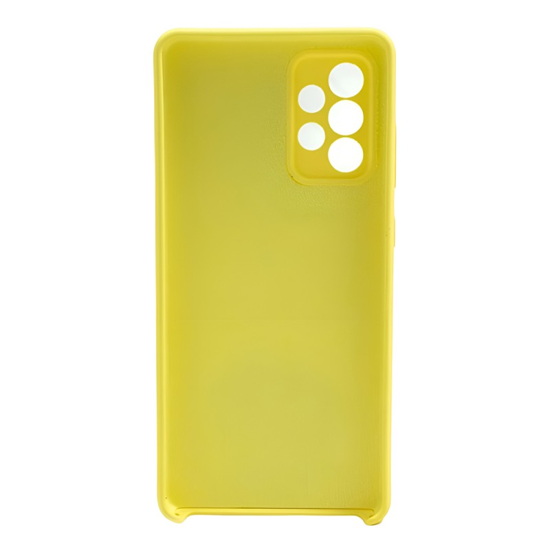 Helmet Case Liquid Silicone Samsung A72, Yellow