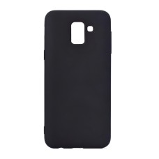 Helmet Case Liquid Silicone Samsung J6 (2018), Black