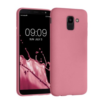 Helmet Case Liquid Silicone Samsung J6 (2018), Pink