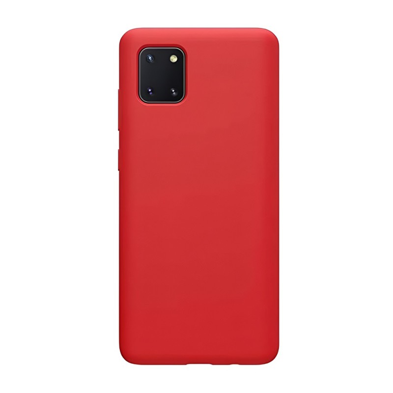 Helmet Case Liquid Silicone Samsung Note 10 Lite, Red