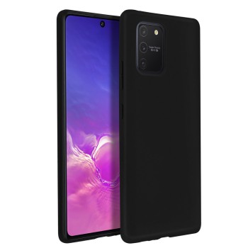 Helmet Case Liquid Silicone Samsung S10 Lite (2020), Black
