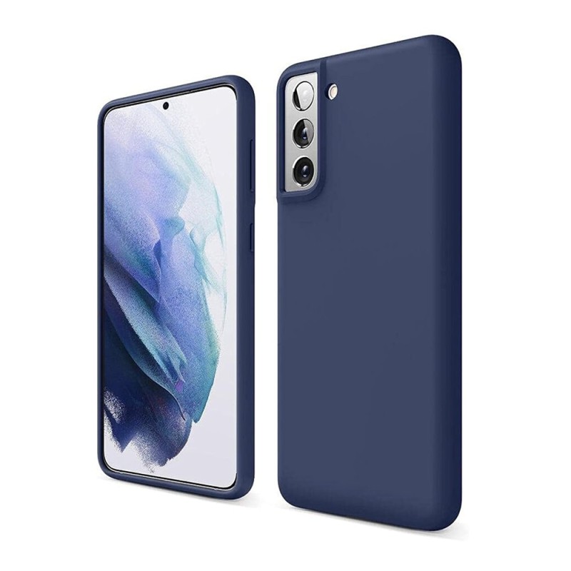 Helmet Case Liquid Silicone Samsung S21, Denim Blue