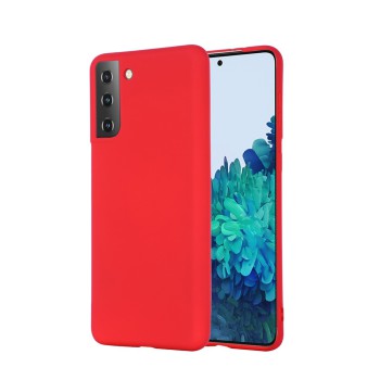 Helmet Case Liquid Silicone Samsung S21, Red
