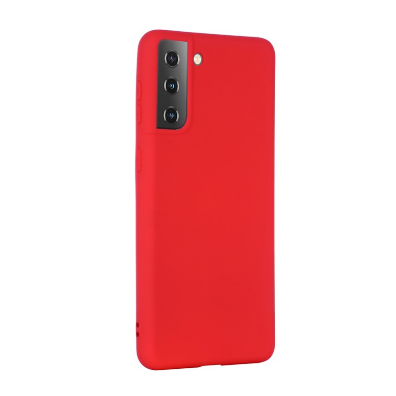 Helmet Case Liquid Silicone Samsung S21, Red