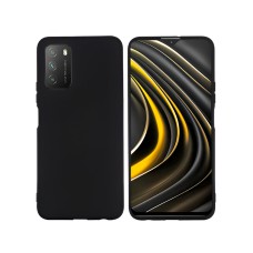 Helmet Case Liquid Silicone Xiaomi Poco M3, Black