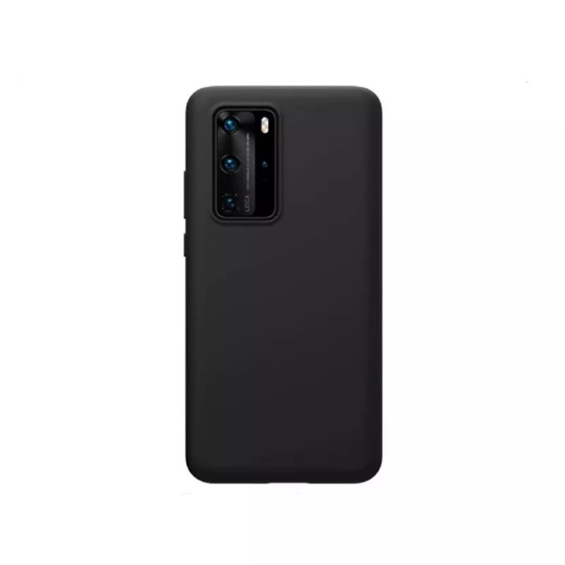 Helmet Case Liquid Silicone Huawei P40, Black