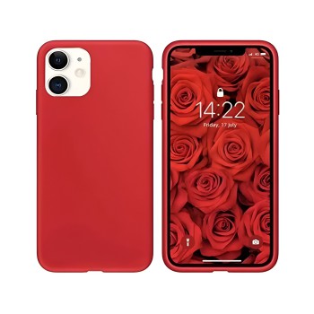 Helmet Case Liquid Silicone iPhone 11, Red
