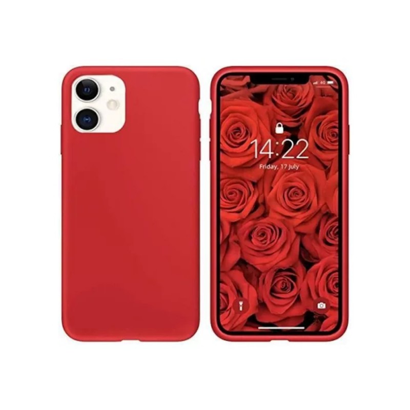 Helmet Case Liquid Silicone iPhone 11, Red