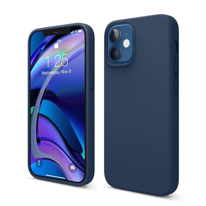 Helmet Case Liquid Silicone iPhone 12 Mini, Blue