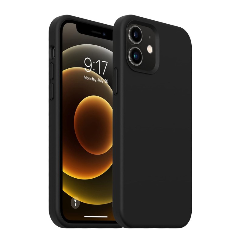 Helmet Case Liquid Silicone iPhone 12 Mini, Black