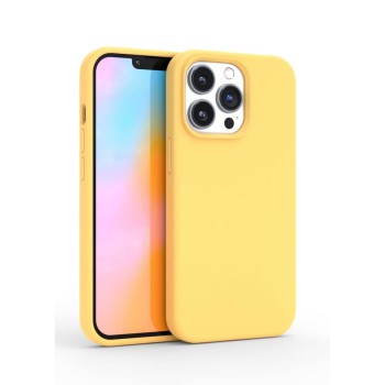 Helmet Case Liquid Silicone iPhone 12 Pro Max, Yellow