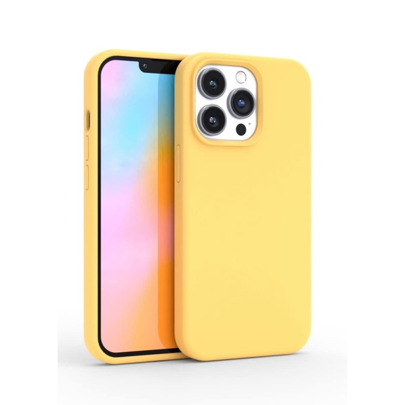 Helmet Case Liquid Silicone iPhone 12 Pro Max, Yellow