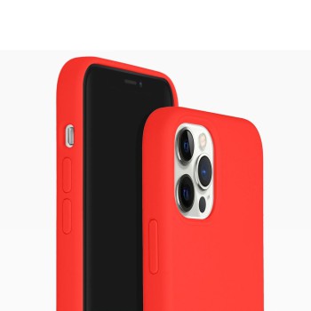 Helmet Case Liquid Silicone iPhone 12 Pro, Red