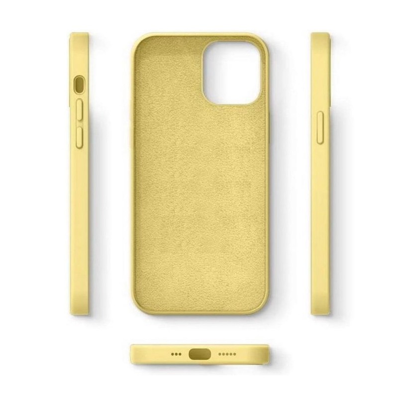 Helmet Case Liquid Silicone iPhone 12 Pro, Yellow
