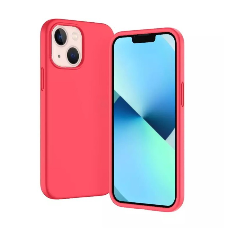 Helmet Case Liquid Silicone iPhone 13 Mini, Red