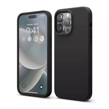 Helmet Case Liquid Silicone iPhone 14, Black