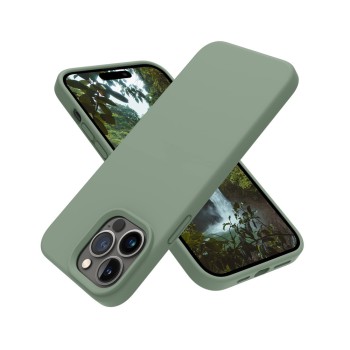 Helmet Case Liquid Silicone iPhone 14 Pro Max, Green