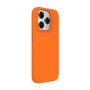 Helmet Case Liquid Silicone iPhone 14 Pro, Orange