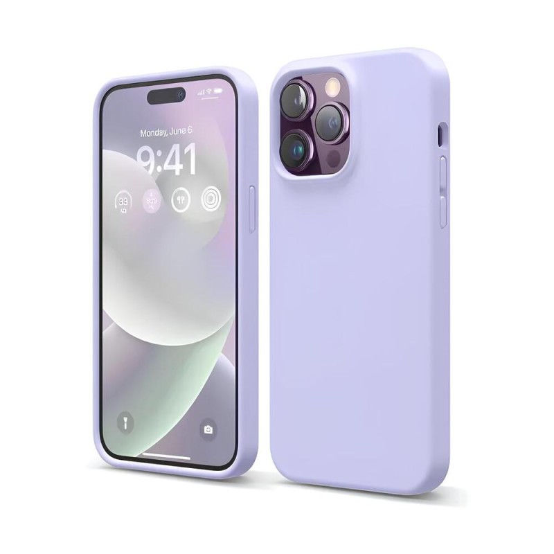 Helmet Case Liquid Silicone iPhone 14 Pro, Purple