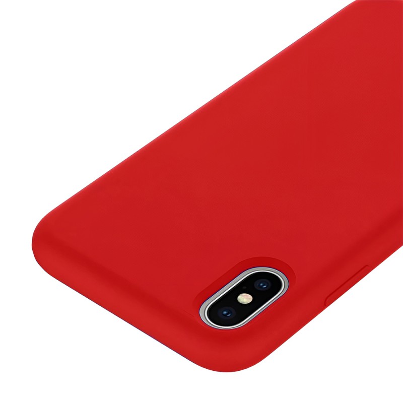 Helmet Case Liquid Silicone iPhone Xs Max, Red