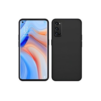 Helmet Case Liquid Silicone Oppo Reno 4 Pro 5G, Black