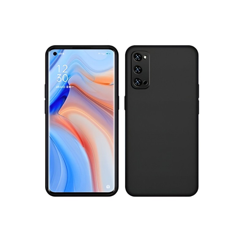 Helmet Case Liquid Silicone Oppo Reno 4 Pro 5G, Black