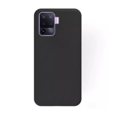 Helmet Case Liquid Silicone Oppo Reno 5 Lite, Black