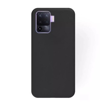 Helmet Case Liquid Silicone Oppo Reno 5 Lite, Black
