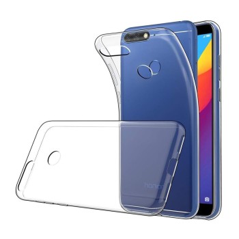 Helmet Case TPU Soft Huawei Y6 (2018), Clear