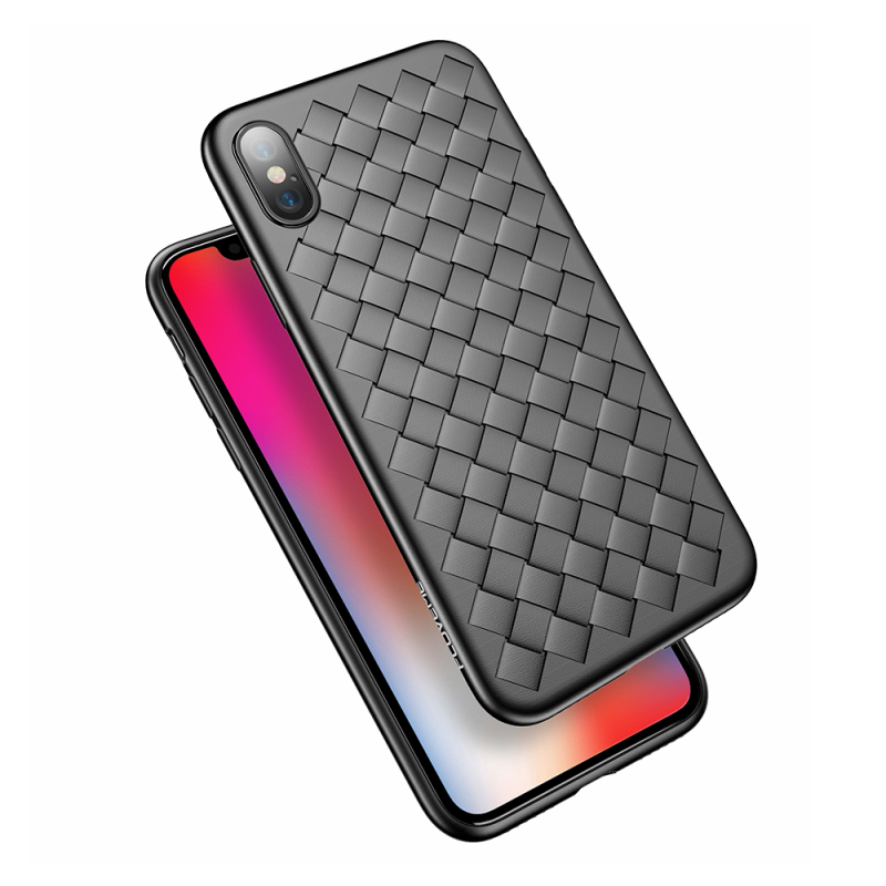 Helmet Case TPU Woven iPhone Xs Max, Black