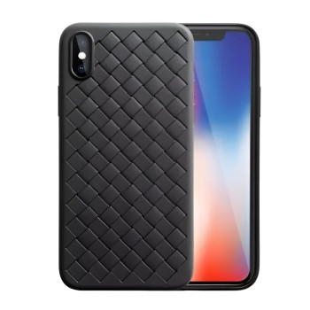Helmet Case TPU Woven iPhone Xs Max, Black