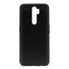 Helmet Case TPU Leather Texture OPPO A9 2020, Black