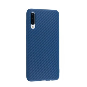 R Helmet Case TPU Leather Nylon Samsung A30S, Blue