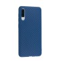 R Helmet Case TPU Leather Nylon Samsung A30S, Blue
