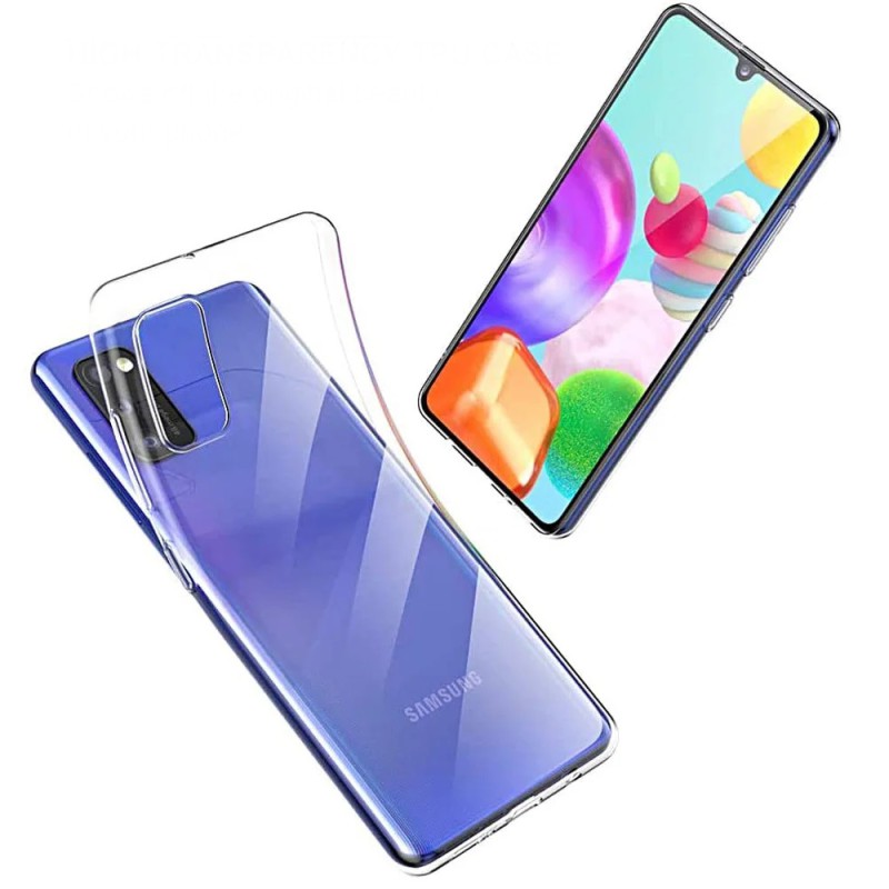 Helmet Case TPU Soft Samsung A41, Clear