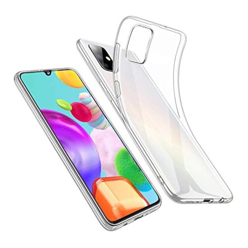 Helmet Case TPU Soft Samsung A41, Clear