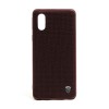 Helmet Case TPU Nylon Samsung A50S, Brown/Red