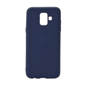 Helmet Case TPU Suede Samsung A6 (2018), Dark Blue