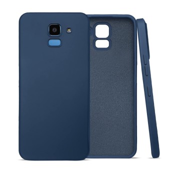 Helmet Case TPU Suede Samsung J6 (2018), Dark Blue