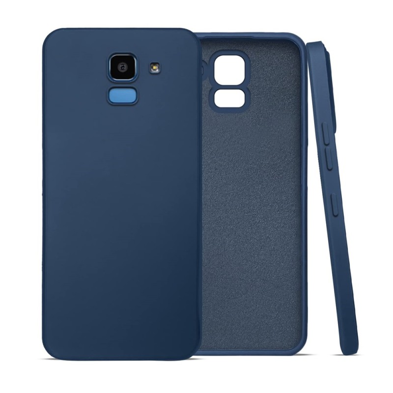 Helmet Case TPU Suede Samsung J6 (2018), Dark Blue