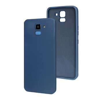 Helmet Case TPU Suede Samsung J6 (2018), Dark Blue