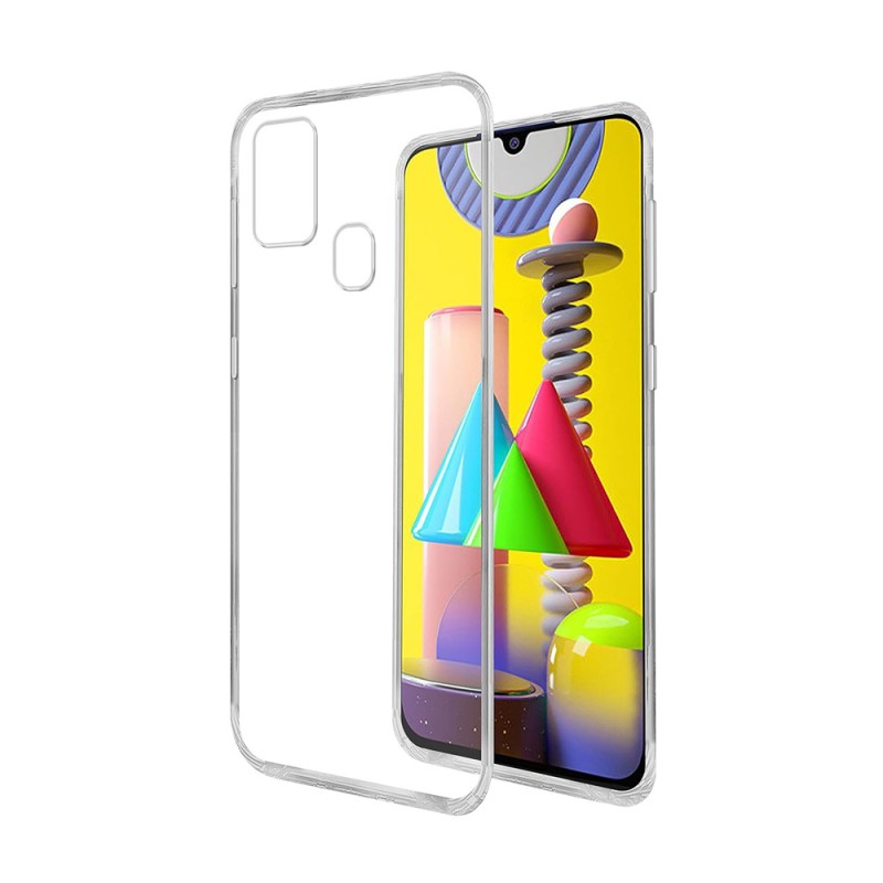 Helmet Case TPU Soft Samsung M31, Clear