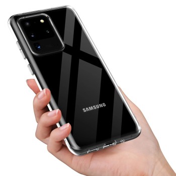 Helmet Case TPU Soft Samsung S20 Ultra, Clear
