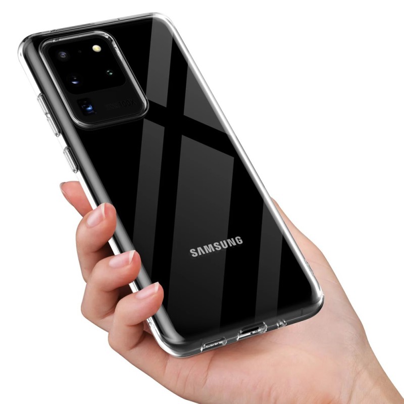 Helmet Case TPU Soft Samsung S20 Ultra, Clear