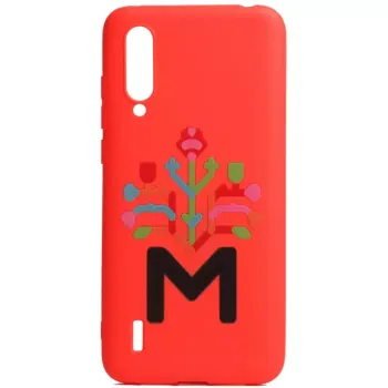 Helmet Case TPU Print Moldova Xiaomi Mi 9 Lite, Red