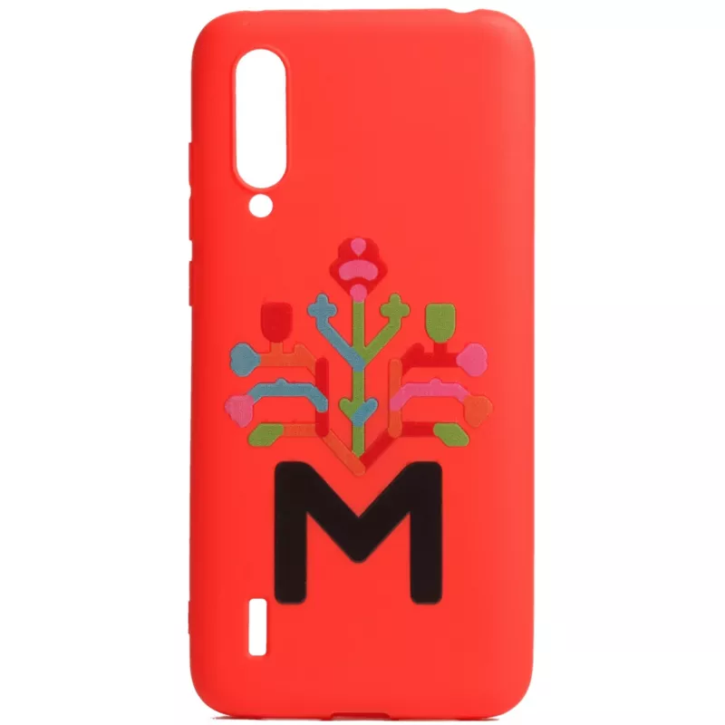 Helmet Case TPU Print Moldova Xiaomi Mi 9 Lite, Red