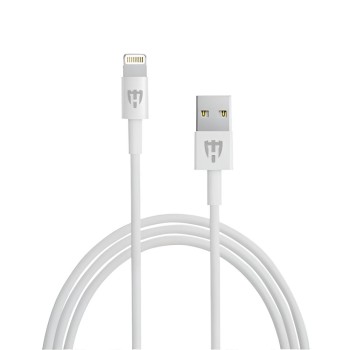 Helmet Cable USB to Lightning Basic 2.1A 1m, White