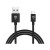 Helmet Cable USB to Micro-USB Basic 2.1A 1m, Black	