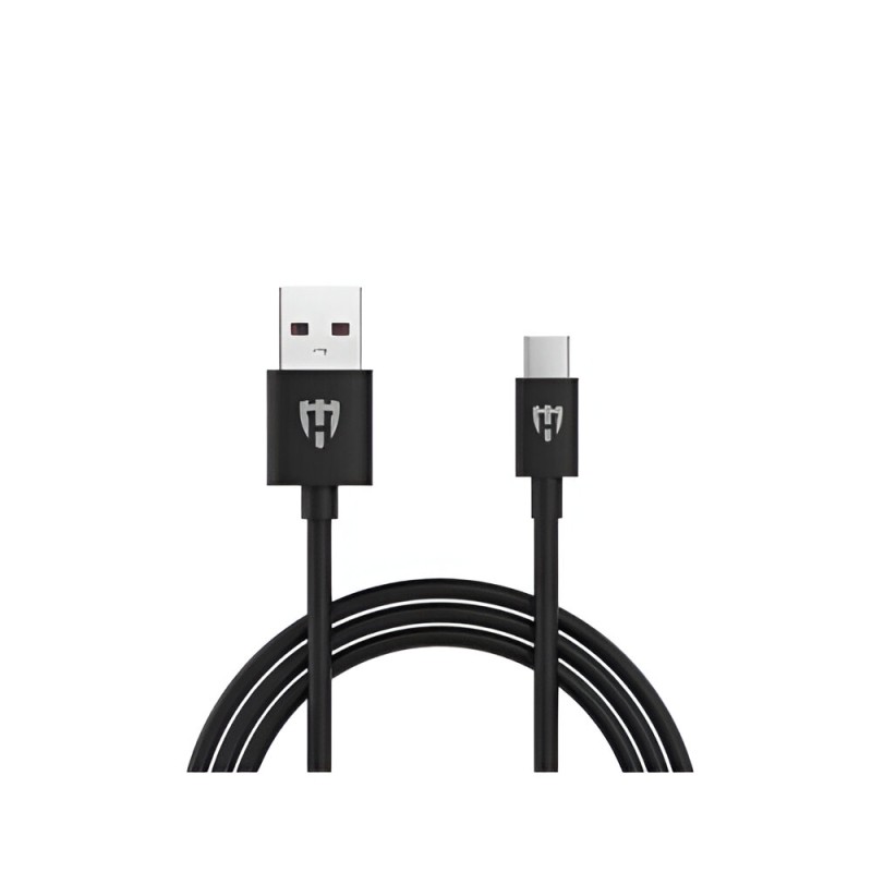 Helmet Cable USB to Type-C Basic 2.1A 1m, Black